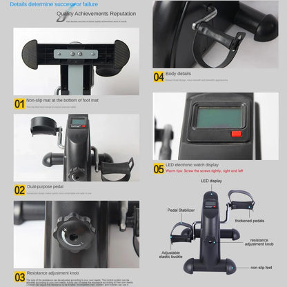 Desk Bike Pedal Exerciser, Mini Exercise Bike